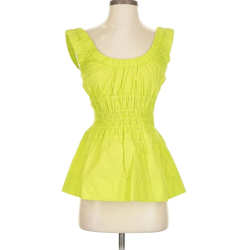Proenza Schouler White Label Bergdorf Goodman 100% Cotton Green Top size 2 -$395